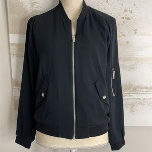Jules & Leopold-Black Lightweight Bomber Jacket NWT size Small